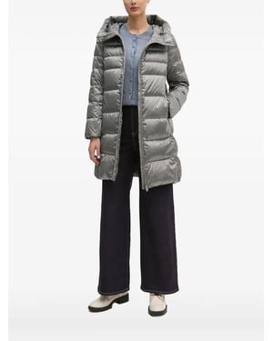 Geox Hooded Quilted Jacket - Grey