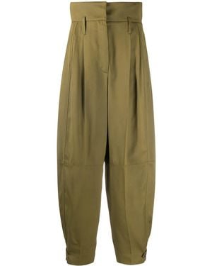 Givenchy High-Waisted Military Trousers - Green