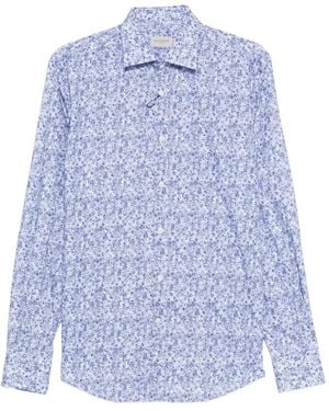 Paul & Shark Floral-print Shirt - Blue