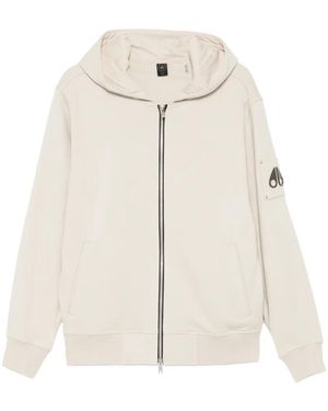 Moose Knuckles Hartsfield Zip-Up Hoodie - White