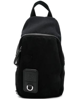 Loewe Flex Canvas Backpack - Black