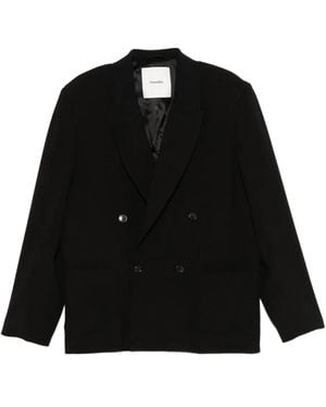 Nanushka Anselm Double-Breasted Blazer - Black