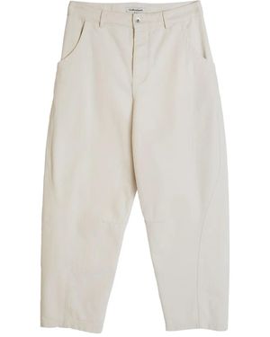 YMC Twisted Straight-Leg Trousers - White