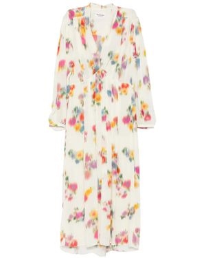 Isabel Marant Maxi-Jurk Met Bloemenprint - Wit