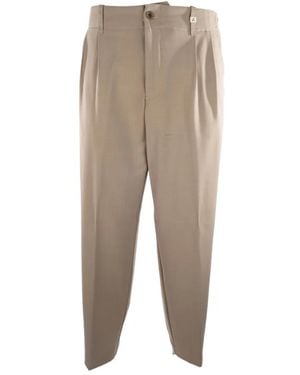Myths Pantalon Fuselé À Taille Ceinturée - Natural