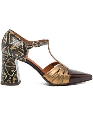 Chie Mihara Mules con tacón de 70 mm - Metálico