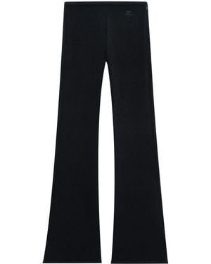 Courreges Heritage Low-Rise Flared Trousers - Blue