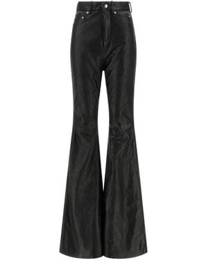 Rick Owens Pantalon Bolan À Coupe Évasée - Black