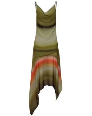 Baobab Carlota Asymmetrical Maxi Dress - Green
