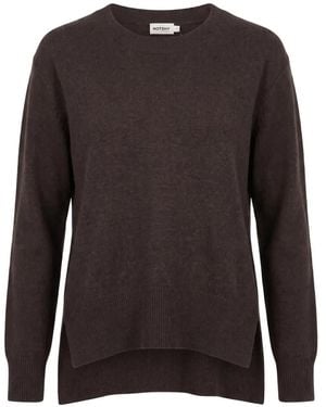 Not Shy Fein Gestrickter Kaschmirpullover - Braun