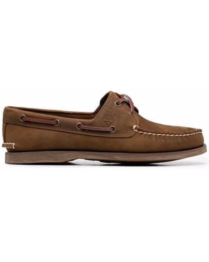 Timberland レザー デッキシューズ - ブラウン