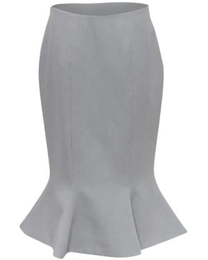 Stolen Stores Ruffled Midi Skirt - Grey