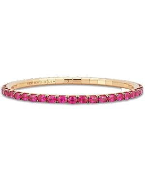 ’ROBERTO DEMEGLIO Ruby Oval Tennis Bracelet - White