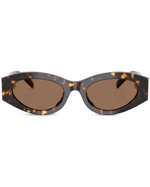 Tory Burch Pierced Oval Sunglasses - Green