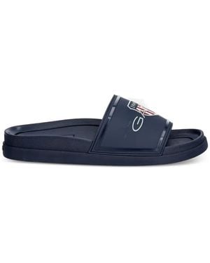 GANT Logo-Plaque Slides - Blue