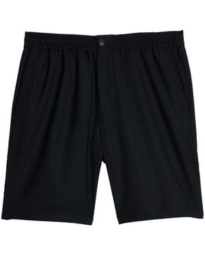 Ami Paris Cotton Chino Shorts - Black