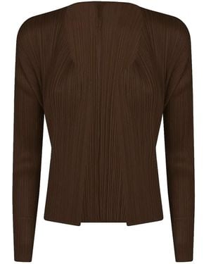 Pleats Please Issey Miyake Pleated Top - Brown
