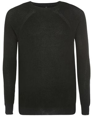 MD75 Pullover mit Rundhalsausschnitt - Schwarz