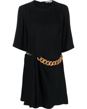 Stella McCartney Falabella Chain Mini Dress - Black