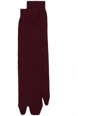 Maison Margiela Calcetines Tabi altos - Morado