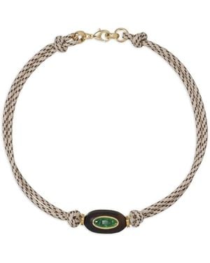 Roxanne Assoulin Sesame Crystal-Embellished Cord-Necklace - Metallic