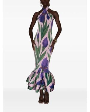 L'idée Vestido Midi Soho Con Estampado Floral - Blanco