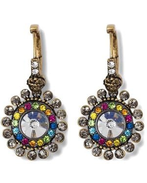 Kurt Geiger Embellished Drop Earrings - White