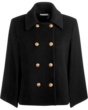 Alice + Olivia Cappotto Doppiopetto Reynalda - Nero