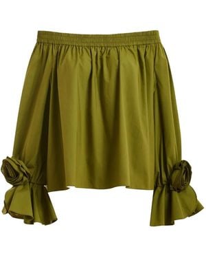 Essentiel Antwerp Rosette-Embellished Blouse - Green