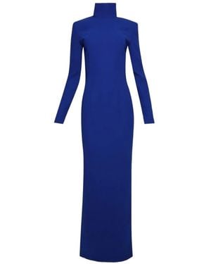 Monot Kleid Mit Stehkragen - Blau