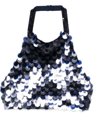 P.A.R.O.S.H. Sequin-Embellished Top - Blue