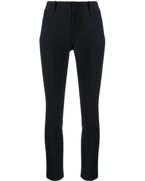 Vince High-Waist Cropped Skinny Pants - Blue