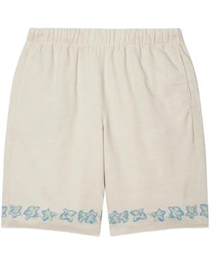 Paul Smith Shorts Mit Blumen-Print - Weiß
