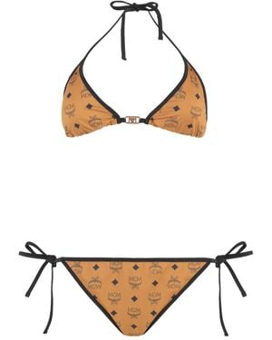 MCM Visetos Bikini Mit Print - Braun