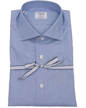 Mazzarelli Cotton Shirt - Blue