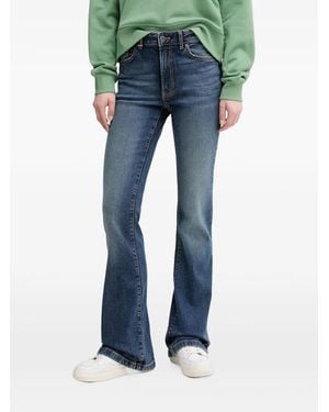 Benetton Ausgeblichene Schlagjeans - Blau
