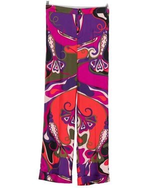 PUCCI Hose mit abstraktem Print - Lila