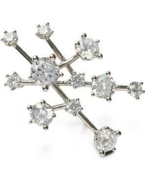Panconesi Diamanti Nova Pin-Fastening Brooch - White
