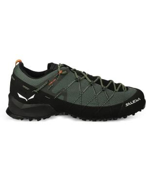Salewa Criss-Cross Lace-Up Performance Footwear - Black