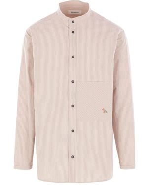 Diomene Striped-Pattern Shirt - Natural