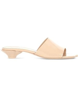 Chloé レザーミュール 25mm - ナチュラル