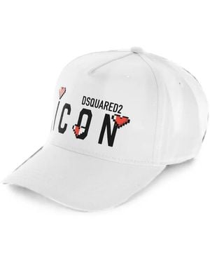 DSquared² Icon Baseball Cap - White