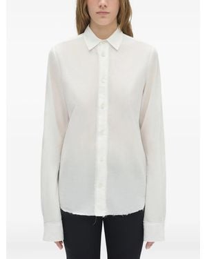 Ann Demeulemeester Camicia A Maniche Lunghe - Bianco