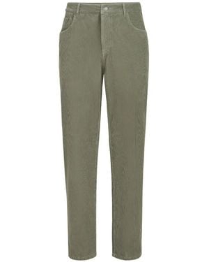 Brunello Cucinelli Garment-Dyed Five-Pocket Trousers - Green