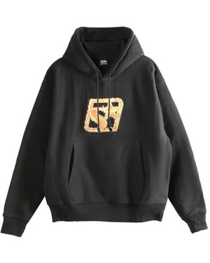 Stussy Graphic-Print Hoodie - Black