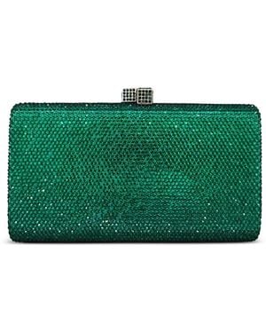 Serpui Crystal-Embellished Clutch Bag - Green