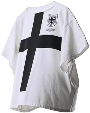 Giuseppe Zanotti Vultures Korea Cross-Print T-Shirt - Grey