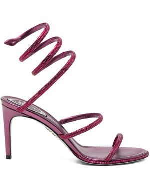 Rene Caovilla 80Mm Cleo Sandals - Pink
