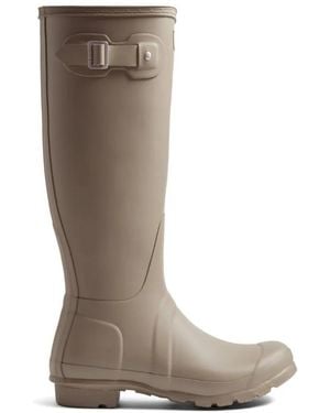 HUNTER Original Tall Wellington Laarzen Met Gesp - Bruin