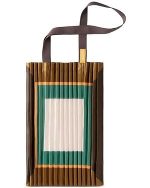 MULTITUDES BAGS Cefalù Pleated Tote Bag - White